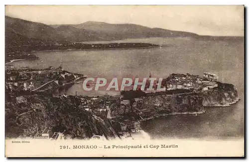 Cartes postales Monaco La Principaute et Cap Martin