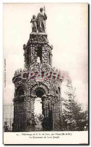 Cartes postales Pelerinage de Sion Par Prays Le Monument de Saint Josaph