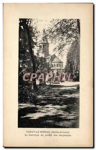 Cartes postales Paray Le Monial La Basilique du Jardin des Chapelains