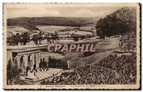 Cartes postales Autun Antique Representation du Theatre Remain