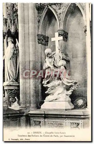 Ansichtskarte AK Dreux Chapelle Saint Louis Tombeau des Enfants du Comte de Paris par Franceschi