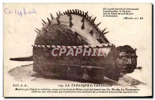 Cartes postales La Tarasque de Tarascon Monstre