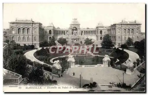 Cartes postales Marseille Ensemble du Palais de Longchamp