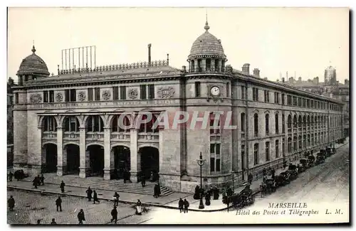 Cartes postales Marseille Hotel des Postes et Telegraphes
