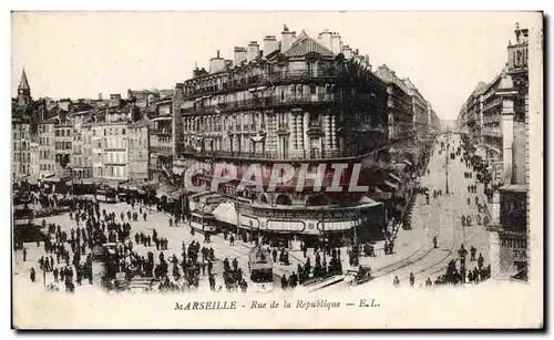 Cartes postales Marseille Rue De La Republique