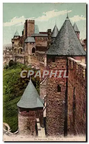 Cartes postales Carcassonne La tour de l'inquisition