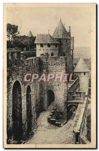 Ansichtskarte AK Carcassonne Cite De Carcassonne Defenses De La Porte d&#39Aude