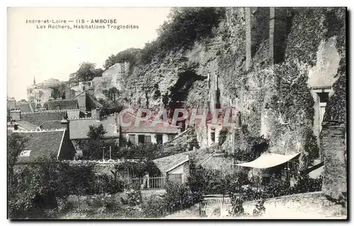 Cartes postales Indre Et Loire Amboise Les Rochers Habitations Troglodites