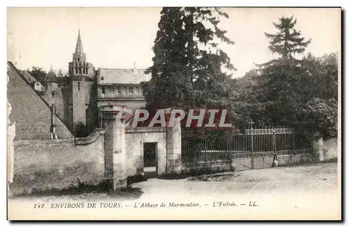 Cartes postales Environs de Tours L&#39Abbaye de Marmoutier L&#39Entree