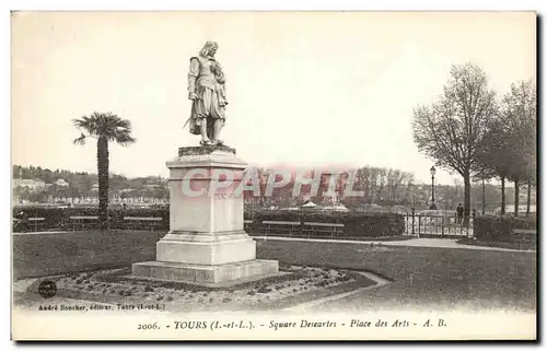 Cartes postales Tours Square Descartes Place des Arts