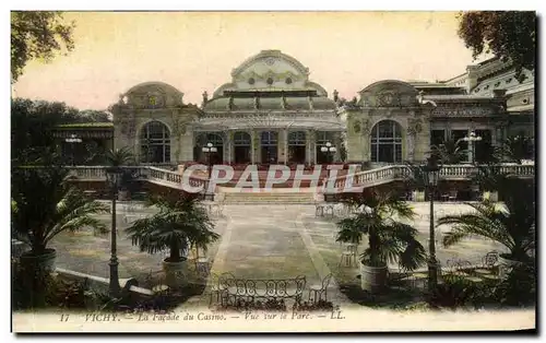 Cartes postales Vichy La Facade du Casino Vue sur le Parc