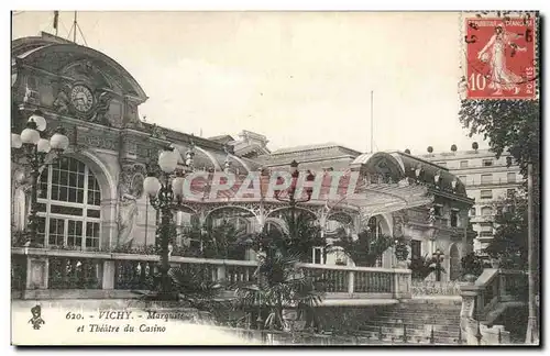 Cartes postales Vichy Marquise et Theatre du Casino