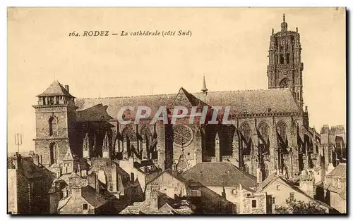 Cartes postales Rodez La Cathedrale