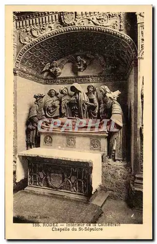 Cartes postales Rodez Interieur de la Cathedrale Chapelle du St Sepulore