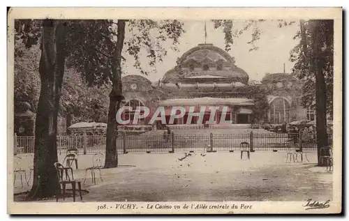 Ansichtskarte AK Vichy Le Casino vu de I&#39Allee centrale du Parc Vignette Tuberculose