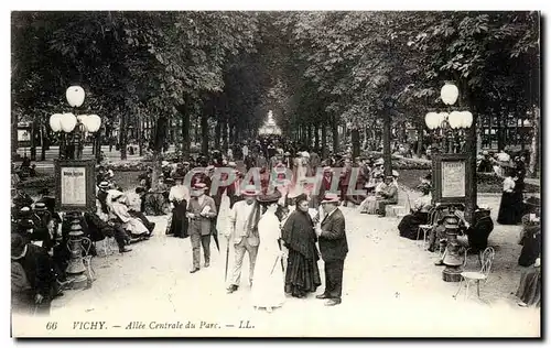 Cartes postales Vichy Allee Centrale du Parc