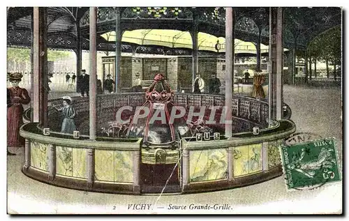 Cartes postales Vichy Source Grande Grille