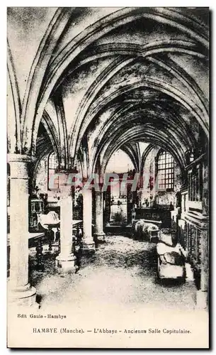 Cartes postales Hambye L&#39Abbaye Ancienne Salle Capitulaire