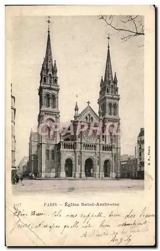 Cartes postales Paris Eglise Saint Ambroise