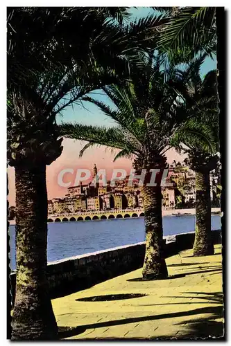 Cartes postales Menton La Vieille Ville Vue Prise de Garavan