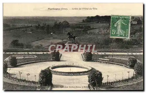 Cartes postales Mortagne Jardin de I'Hotel de Ville
