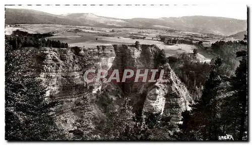 Ansichtskarte AK Environs de Meyruies Bramabiau Vue d&#39ensemble du Gouffre