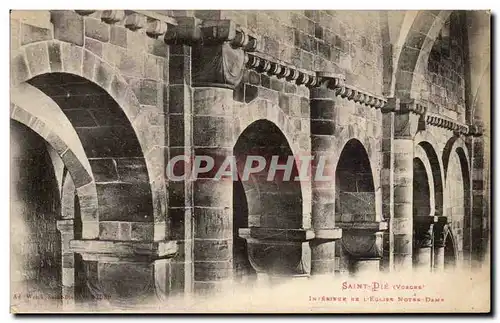 Cartes postales Saint Die Interieur De L&#39Eglise Notre Dame