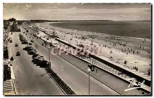 Cartes postales La Cote d&#39Amour La Baule Vue generale de la plage vers Pornichet et le nouveau boulevard