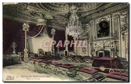 Cartes postales Palais De Fontainebleau Salle du Trone