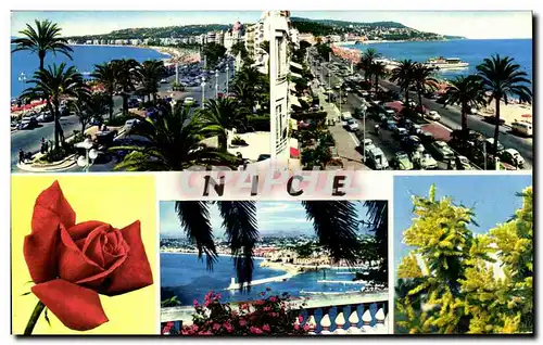 Cartes postales moderne Nice Promenade des Anglais Mont boron Entree du port