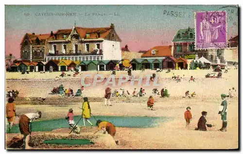 Cartes postales Caveux Sur Mer La Plage Enfants