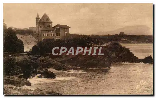 Cartes postales Biarritz Villa Belza et la Rhune