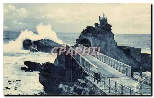 Cartes postales Biarritz Rocher de la Vierge