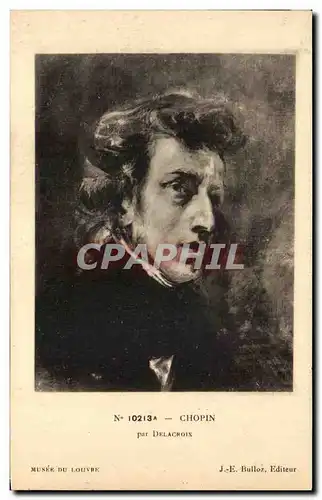 Cartes postales Chopin Par DelachoixMusee du Louvre Paris