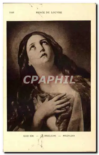 Cartes postales Musee Du Louvre Guido Reni La Mardeleine Magdalena Paris