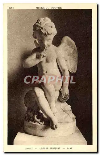 Ansichtskarte AK Musee Du Louvre Falconet L&#39Amour Menacant Paris