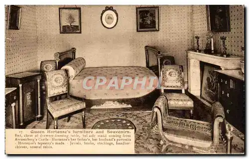 Cartes postales Queen Hortense&#39s furniture and Souvenirs Arenenberg&#39s castle