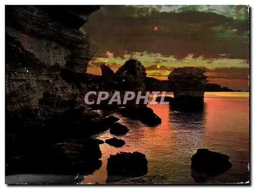 Cartes postales Corse Ile de Beaute Bonifacio Coucher de Soleil