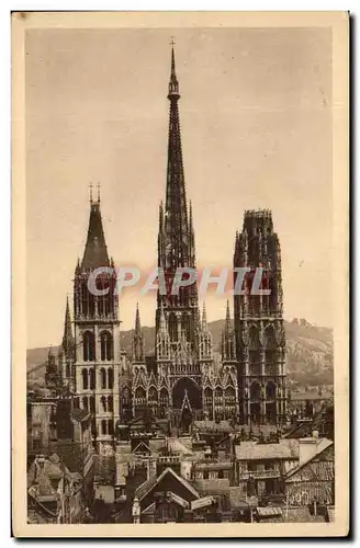 Cartes postales Rouen Vue Generale sur la Cathedrale