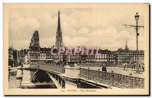 Ansichtskarte AK Rouen Pont Boieldieu