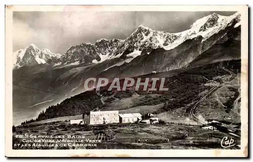 Ansichtskarte AK Gervais Les Bains Col De Voza Aiguille Verte et les aiguilles de Chamonix