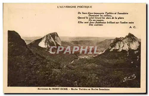 Cartes postales Environs Du Mont Dore Roche Tuiliere et Roche Sanadoire