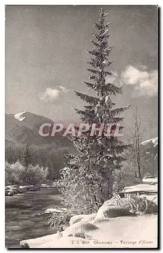 Cartes postales Chamonix Paysage d&#39Hiver