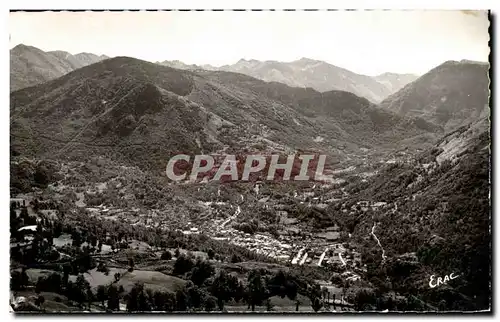 Cartes postales moderne Ax Les Bains La Perle des Pyrenees La ville et la vallee de l&#39ariege vus de la route du col