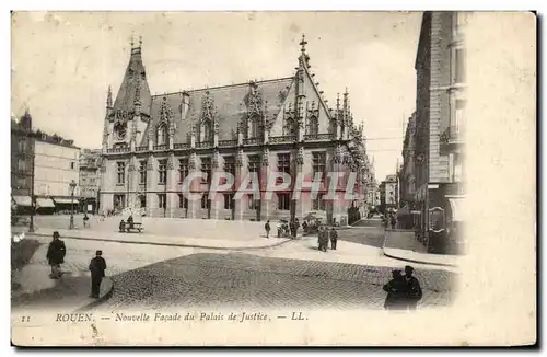 Ansichtskarte AK Rouen Nouvelle Facade Du Palais de Justice