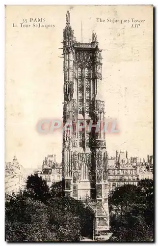 Cartes postales Paris La Tour St Jacques