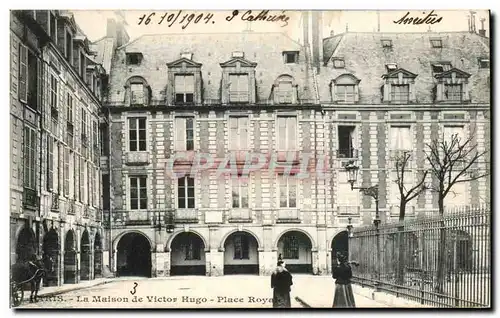 Ansichtskarte AK Paris La Maison de Victor Hugo Place Royale
