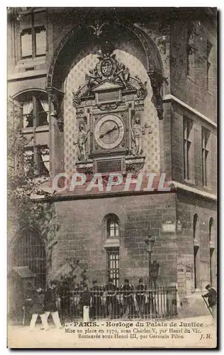 Ansichtskarte AK Paris Horloge du Palais de Justice