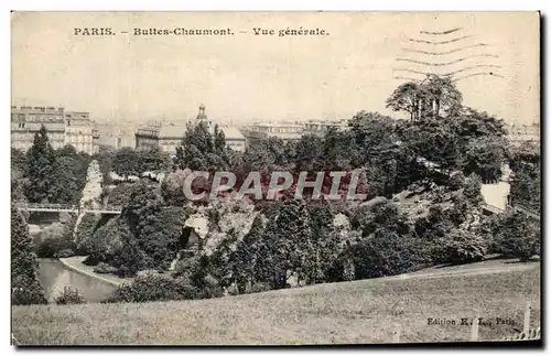 Ansichtskarte AK Paris Buttes Chaumont Vue Generale