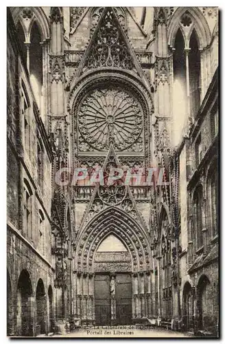 Cartes postales Cathedrale de Rouen Portail des Libraires